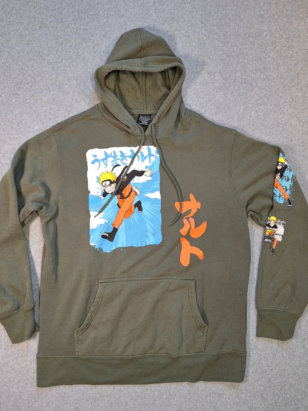 Naruto Shippuden Pullover Graphic Hoodie Size L